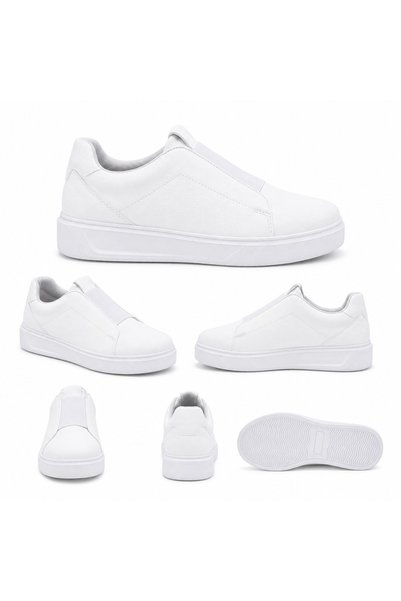 KUBACK Legend is back Kb-007 kuback white high sole single strap laceless daily men's shoe