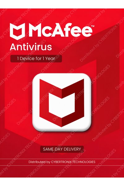 McAFEE Antivirus | 1 Device for 1 Year | 2025 | Digital License | SAME DAY DELIVERY