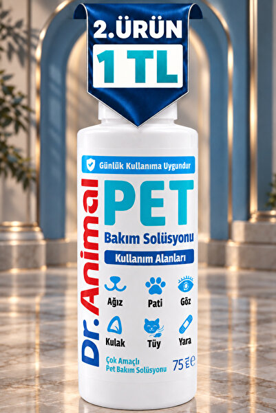 Dr. Animal Kedi ve Köpek Çok Amaçlı Pet Bakım Solüsyonu - Pati Temizleme, Göz...