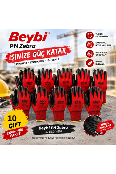 BEYBİ ZEBRA ELDİVEN (10 ÇİFT)