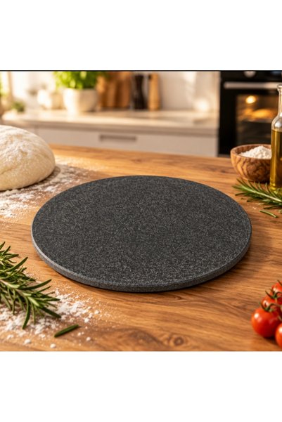 Taş Devri İSM Natural Basalt Marble Cooking Stone 27 cm