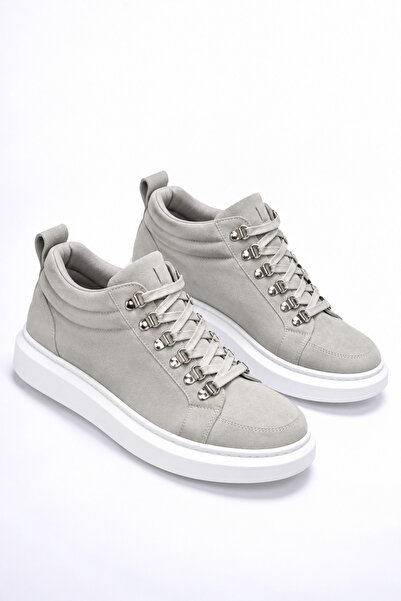 Lucy Shoes SLW206 Ottawa Bağcıklı Süet Erkek Günlük Spor Bot BT - Gri