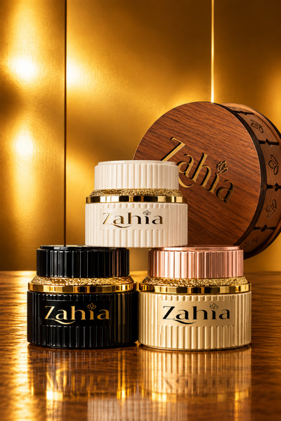ZAHIA AL ONS Premium Ahşap Hediye Kutusu 100 g – Gül, Deri, Sandal Ağacı ve M...