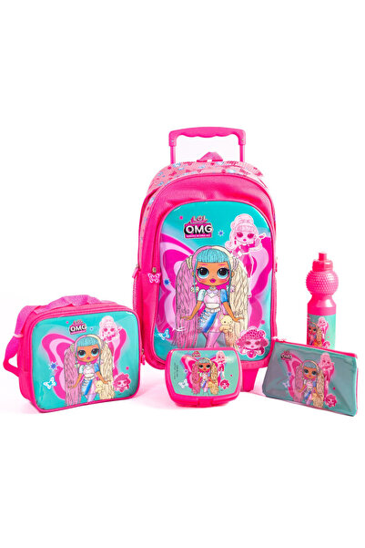 LOL My Little Pony 5-In-1 School Set – 18" Trolley Bag, Lunch Bag, Pencil Cas...