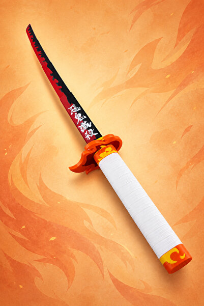 Kazanova Design Rengoku Demon Slayer Katlanabilir Katana (98 CM) Detaylı Vers...