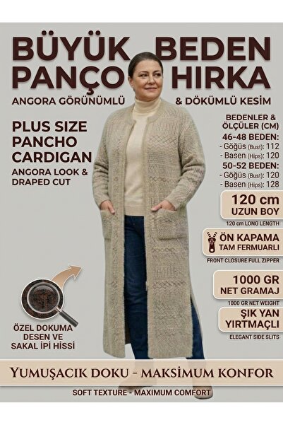 Laden Knitwear Women's Plus Size Wool Warm Winter Mom Long Zippered Cardigan ...