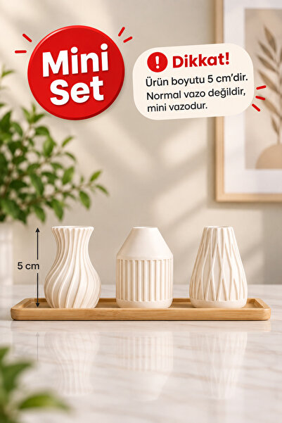Endless Fire Mini 4'lü Vazo Seti | Taş Tozu , Alçı ve Epoksi İçin Silikon Kalıp