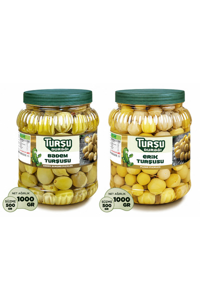 TURŞU DURAĞI Çağla Badem Turşusu 1 KG - Erik Turşusu 1 KG