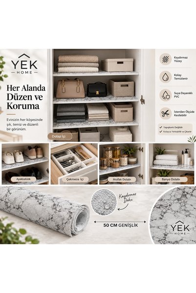yek home tekstil evinizin her yerinde Lüks Çok Amaçlı Kaydırmaz Tabanlı Buz Dolabı ve Çekmece içi Banyo Rafı Örtüsü