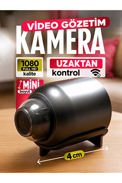 Vezir Aksesuar Mini WiFi Güvenlik Kamerası | 1080P HD | Gece Görüşü | 120° Ge...