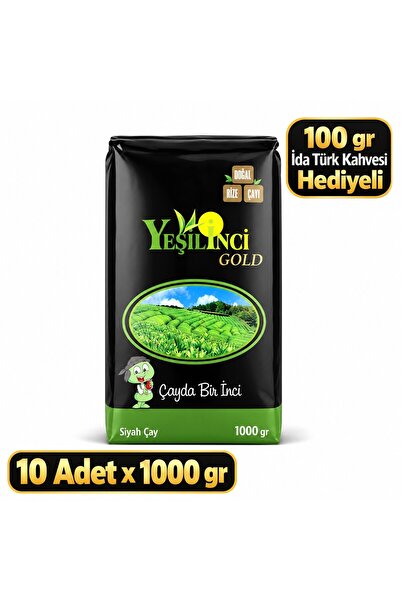 yeşil inci gold 1 Koli Yeşilinci Gold Çay 1 kg 10 Adet - Yoğun Demli Geleneks...