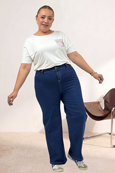 Eslina 5065 Pocketless Borupaça Jeans - Navy Blue