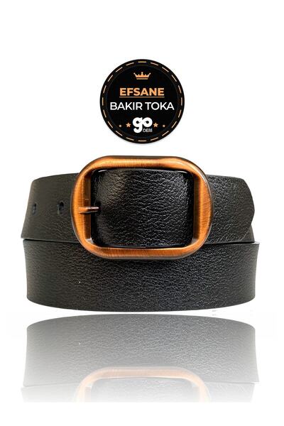 GoDeri 100% Prava koža , Legendarna bakarna boja Sa kopčom , crne ženske farm...