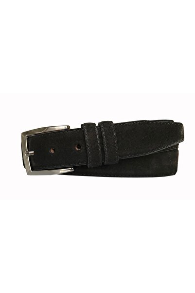 GoDeri 100% Γνήσιο Ποιότητας Suede Leather 3,5 cm Μαύρο Classic, Υφασμάτινη Ζ...