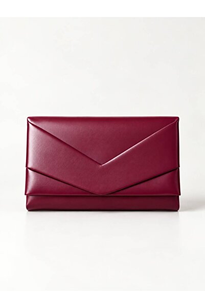 Moom Bag Women's Burgundy Envelope Box Shoulder Bag