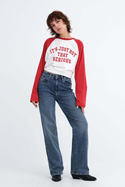 Addax Wide Leg Jean Pants Pn152