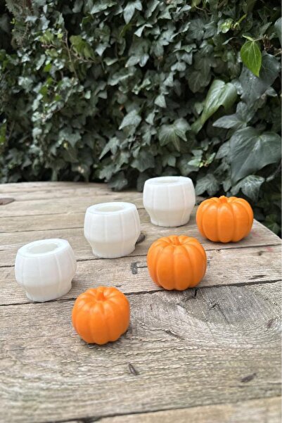 rufus concept Pumpkin Silikon Üçlü Mum Kalıp Seti