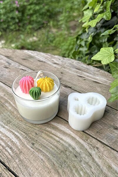 rufus concept Ball Mini Üçlü Sukulent Silikon Mum Kalıbı
