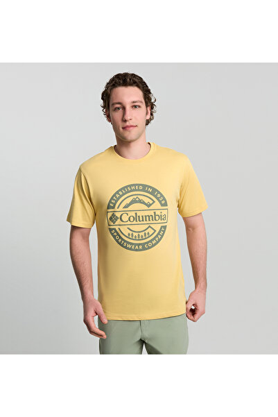 Columbia Csc Button Badge Men's Short Sleeve T-Shirt