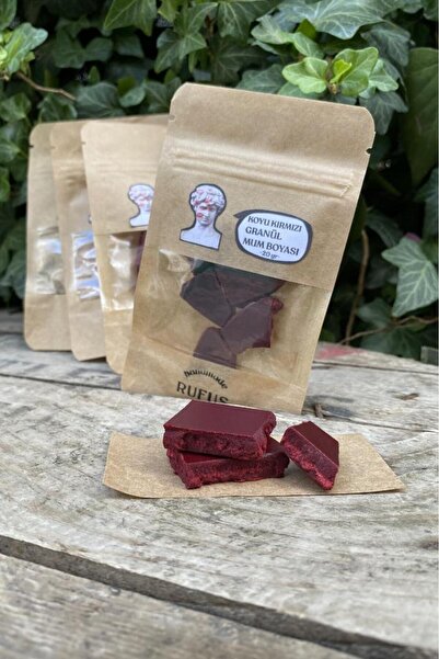 rufus concept Koyu Kırmızı Granül Mum Boyası 20gr
