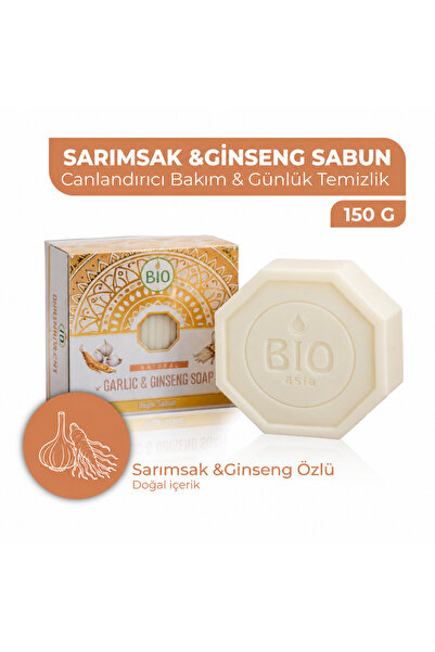 Bio Asia Sarımsak & Ginseng Sabunu – Enerjik Tazelik Etkisi – 150 g