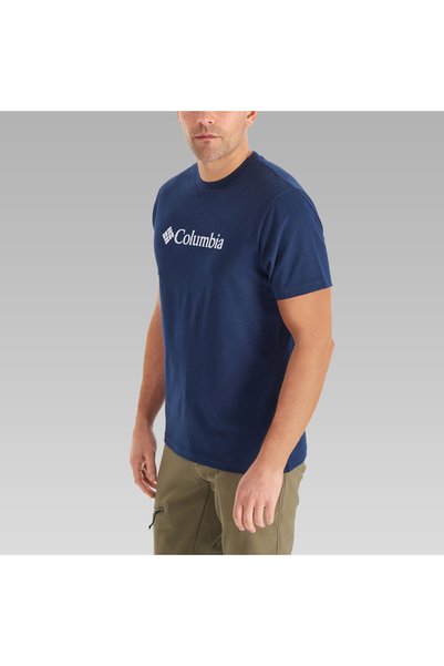 Columbia Cs0287 csc m basic big logo brushed ss tee dark navy blue