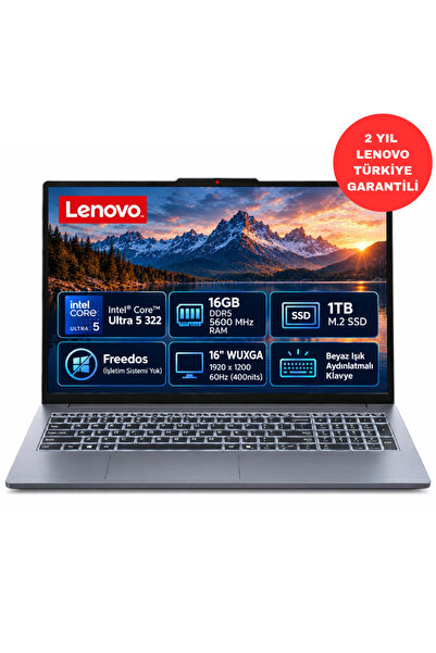 LENOVO IdeaPad Slim 3 16IPH11 83US001TTR Intel Core Ultra 5 16GB 1TB SSD 16" ...