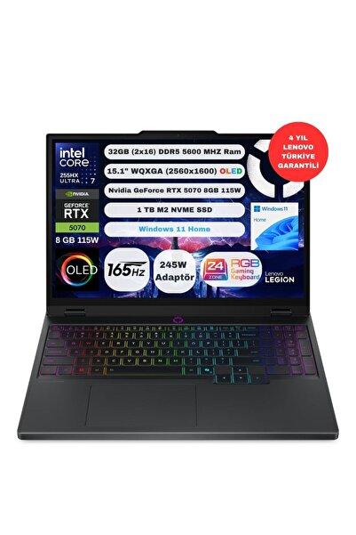 LENOVO Legion 5 15IAX10 83F00087TR Intel Core Ultra 7 255HX 32GB 1TB SSD RTX ...