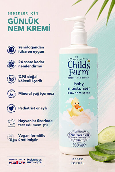 Childs Farm Aloe Vera and Cucumber Extract Baby Moisturizer 500ml