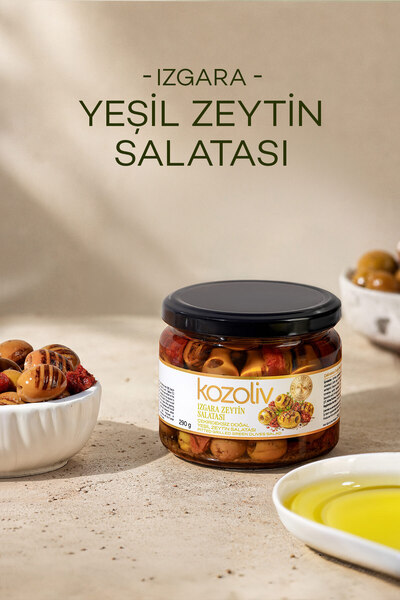 kozoliv Zeytin Salatası Çekirdeksiz Izgara Doğal Yeşil Zeytin 290 gr