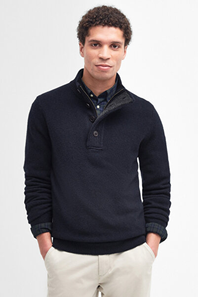 Barbour Patch Half Zip Kazak Ny71 Navy