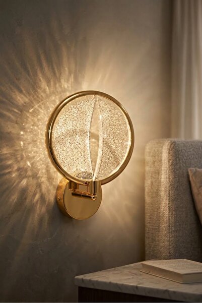 Cheap Lighting Gold Oynar Başlıklı Aplik 3 Renk Seçeneği Led Duvar Yatak Masa...