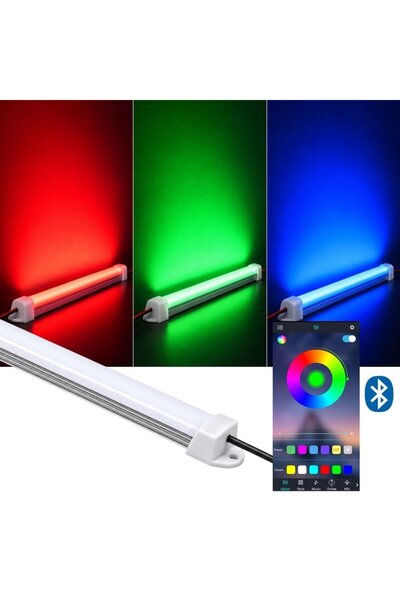 burul RGB Çubuk Bar Led Işık1 Metre 256 renk Bluetooth Kontrol