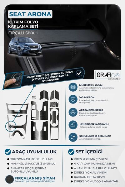 GRAFİCAR Seat Arona İç Trim Kaplama Set