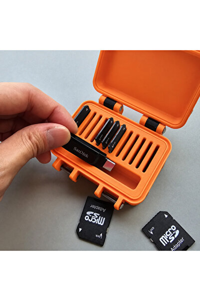 SD ve Micro SD Hafıza Kartı Düzenleyici Kutusu – USB Yuvalı Taşınabilir Koruma Saklama Kutusu