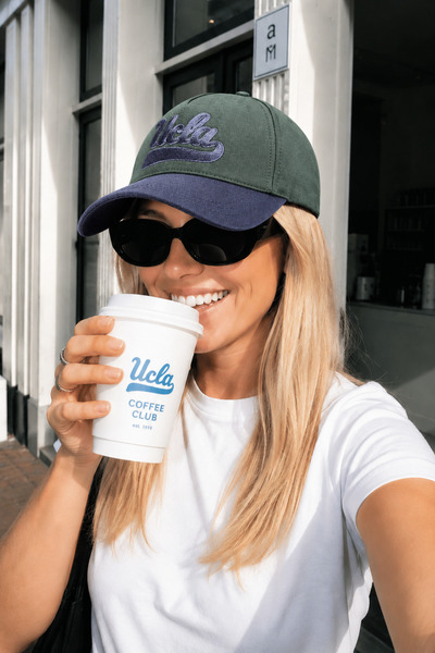 UCLA MAYER Yeşil Baseball Cap Nakışlı - Unisex Şapka