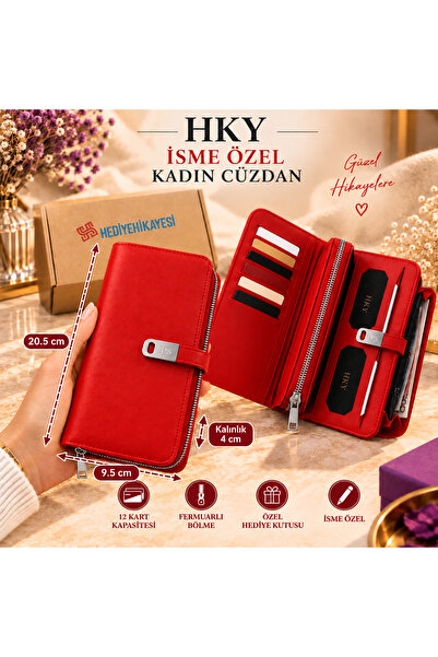 HKY Çok Kullanışlı Büyük Boy Kadın Cüzdan