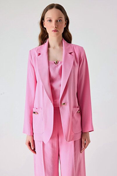 FEVER Gold toka detaylı blazer ceket