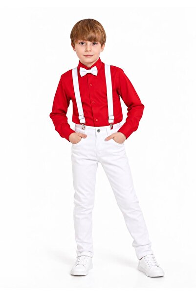 redbug kids 29 October Show Outfit Boys' Suspender and Bow Tie Set