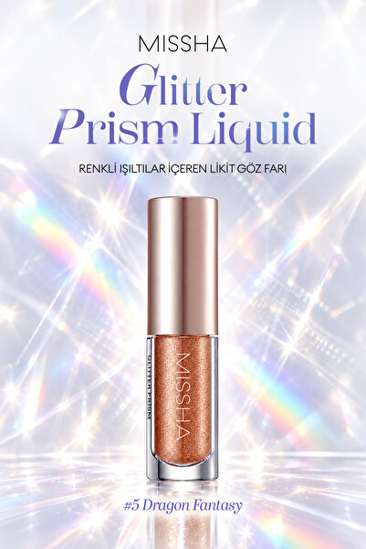 Missha Renkli Işıltılı Likit Göz Farı Glitter Prism Liquid Eyeshadow Shine (N...