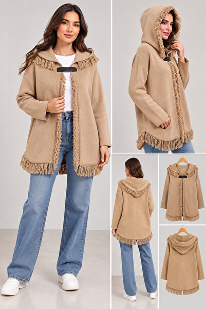CNR TEKSTİL Tricot Jacket with Tassel Detail