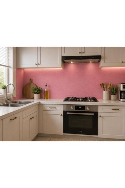 Renkli Duvarlar 50x280cm Pembe Kendinden Yapışkanlı Isı Ve Ses Yalıtımını Destekler Boyanabilir Duvar Paneli Kağıdı