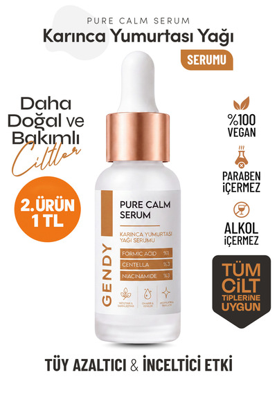 GENDY Karınca Yumurtası Yağı Serumu - Formic Acid %1, Centella %3, Niacinamid...