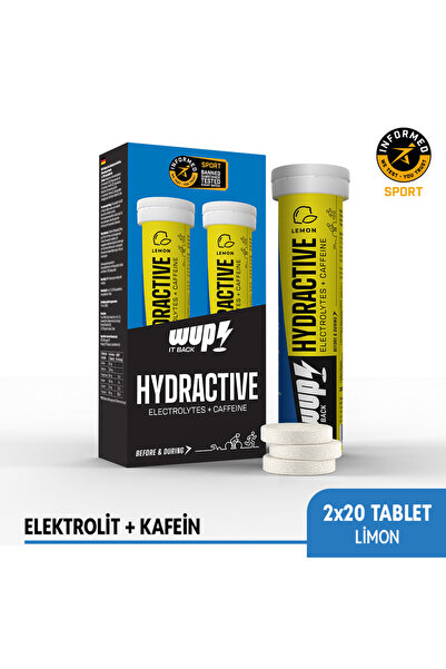 Water Up WUP Hydractive, Sodyum, Potasyum, Magnezyum, Kafein, Limon Aromalı, ...
