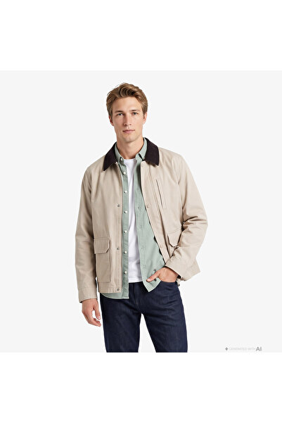 Nautica Erkek Bej Regular Fit Ceket