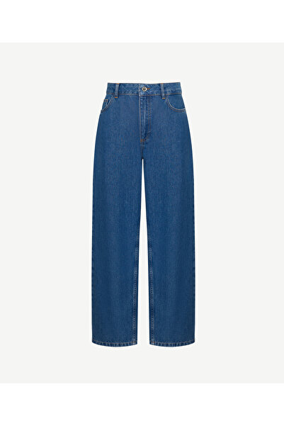 Yargıcı Pamuk Denim Barrel Normal Bel Pantolon