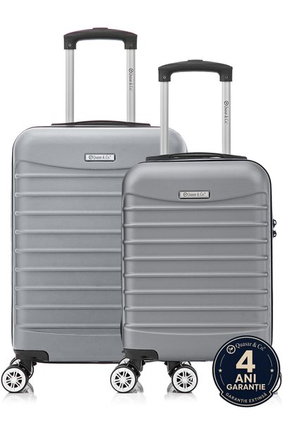 Quasar & Co. Set 2 Trolere Cabina 40x30x20cm roti detasabile si 55x38x21cm, b...