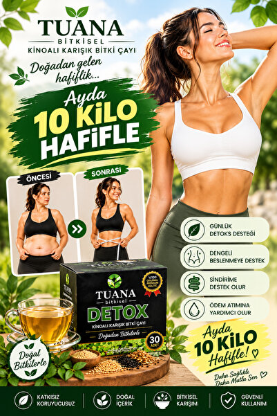 Zayıflama.Detox Kinoa Bitkisel Çay 30 LU Süzen poşetı