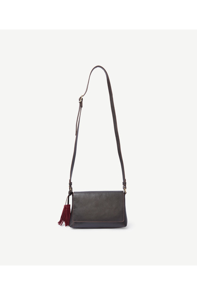 Yargıcı Leather Small Crossbody Bag with Flap