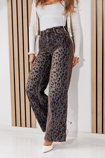 Zaira Blugi Wide Leg Dama Maya Albastri #A1452 - XS